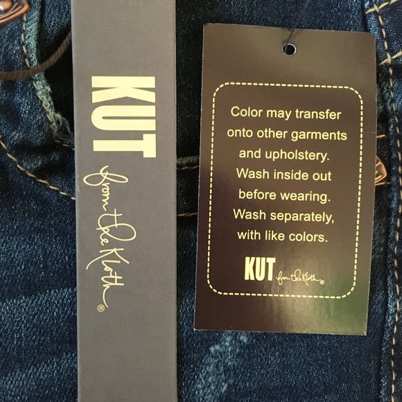 Kut from the Kloth SAMMIE Straight Leg Blue Jeans Distressed Straight Leg - Picture 11 of 16